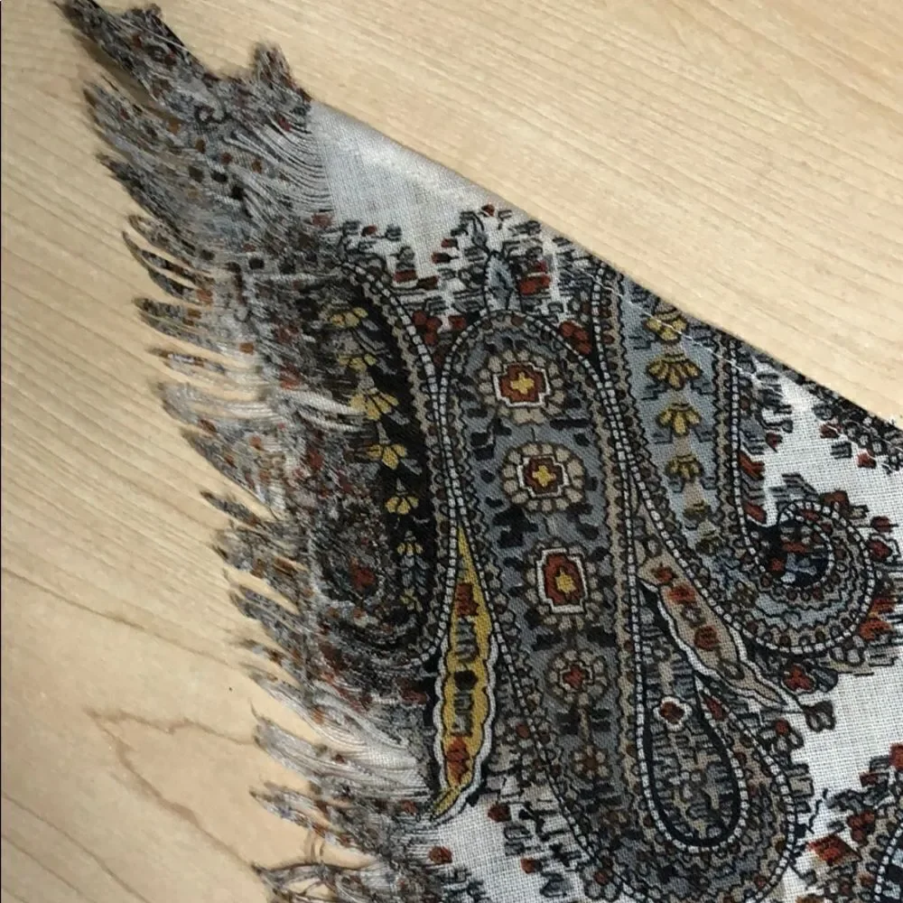 Very large triangle vintage shawl or wrap